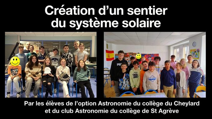 Les groupes du collège du Cheylard et de St Agrève